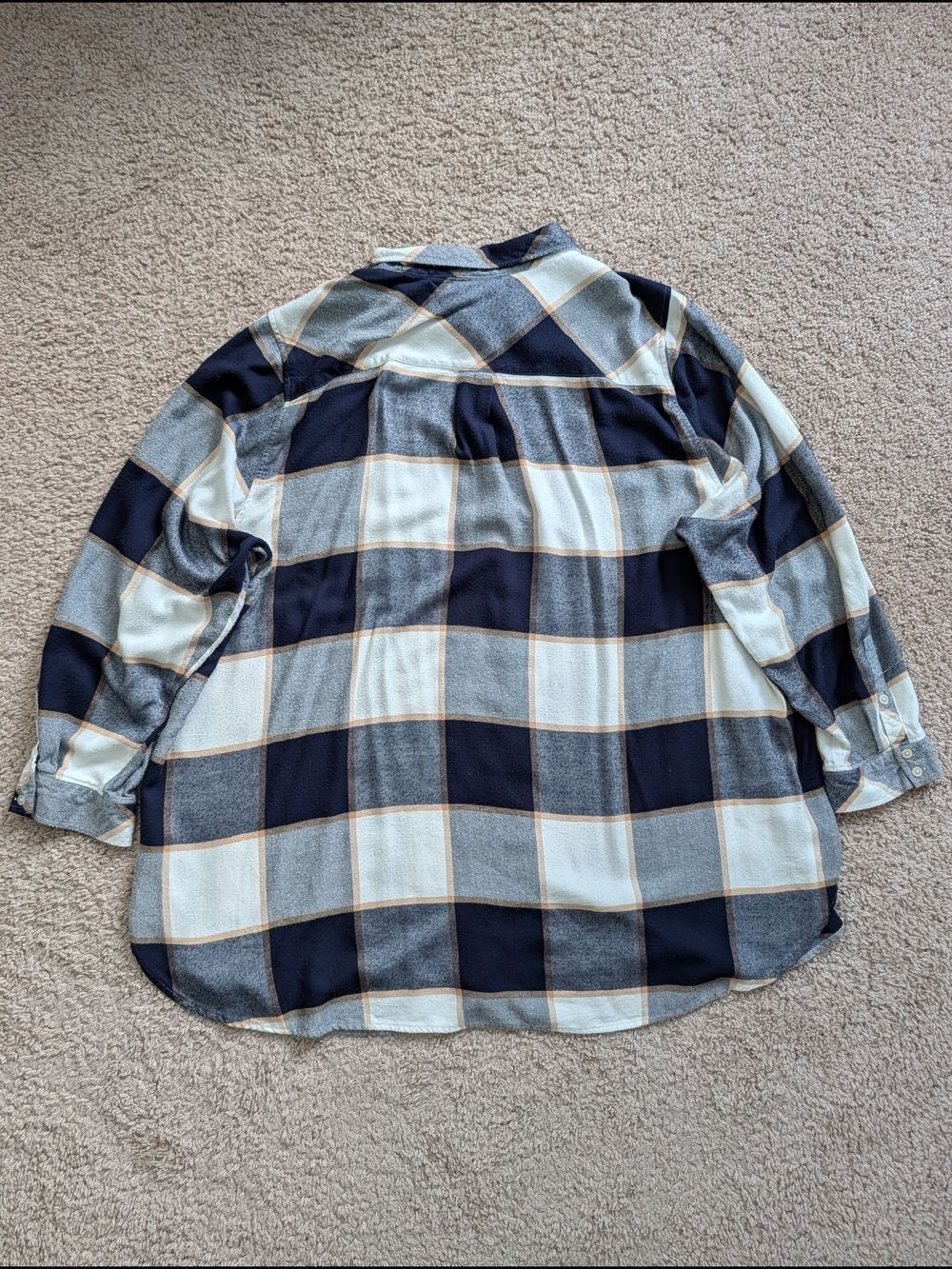 Torrid Womens Black Grey Plaid Fall Lizzie Long Sleeve Tunic Shirt NWT Size 5/5X - Picture 7 of 15
